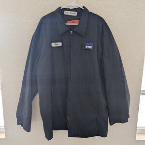 Mens Workwear Jacket Patch Logo Name Size 2XL Quilted Lining